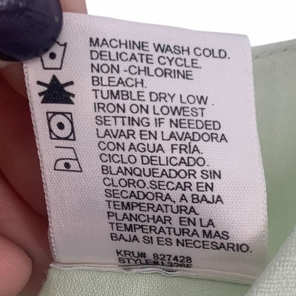 Bryan & Co Green Lilac Dress with Flowers & Ribbon Girls Dress Size 5 With Flaws - Picture 6 of 9